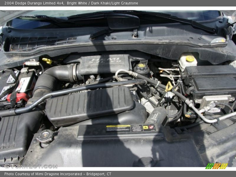 Bright White / Dark Khaki/Light Graystone 2004 Dodge Durango Limited 4x4