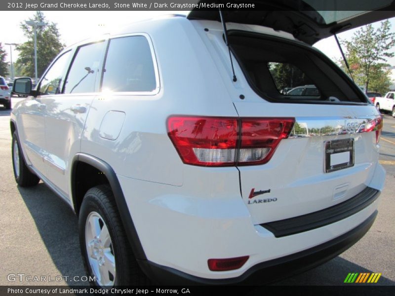 Stone White / Dark Graystone/Medium Graystone 2012 Jeep Grand Cherokee Laredo