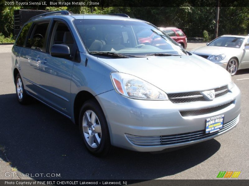 Blue Mirage Metallic / Stone 2005 Toyota Sienna LE