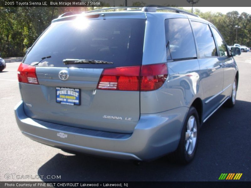 Blue Mirage Metallic / Stone 2005 Toyota Sienna LE