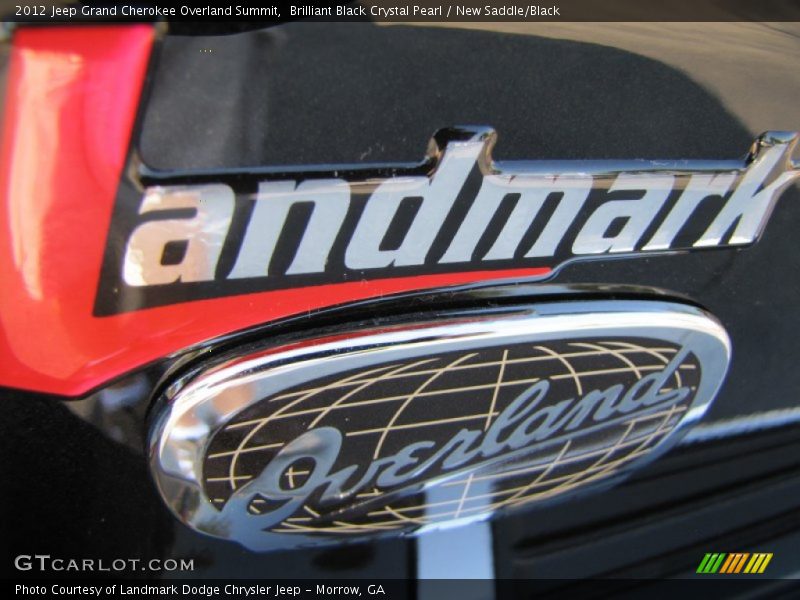 Brilliant Black Crystal Pearl / New Saddle/Black 2012 Jeep Grand Cherokee Overland Summit