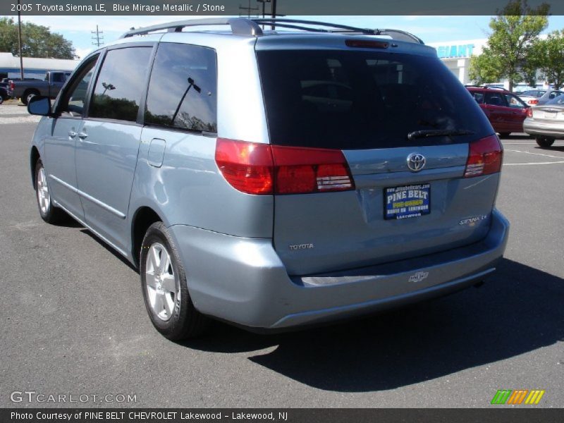 Blue Mirage Metallic / Stone 2005 Toyota Sienna LE