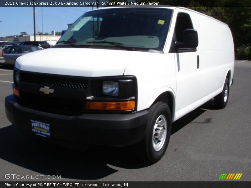 Summit White / Medium Pewter 2011 Chevrolet Express 2500 Extended Cargo Van