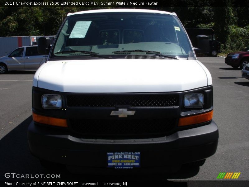 Summit White / Medium Pewter 2011 Chevrolet Express 2500 Extended Cargo Van