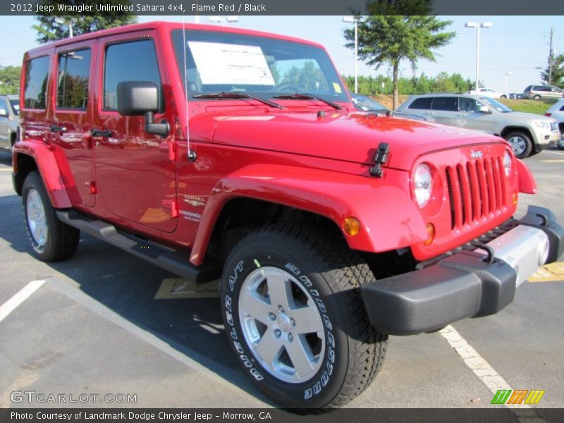  2012 Wrangler Unlimited Sahara 4x4 Flame Red