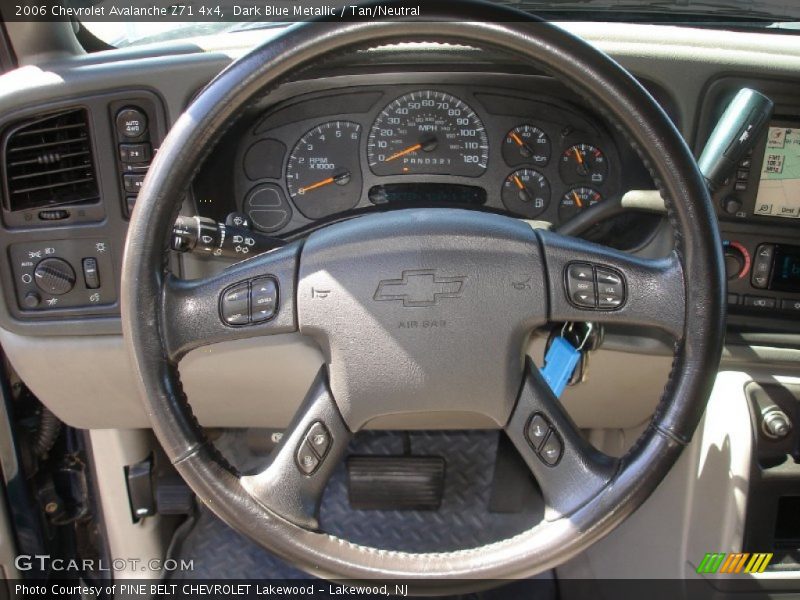 Dark Blue Metallic / Tan/Neutral 2006 Chevrolet Avalanche Z71 4x4
