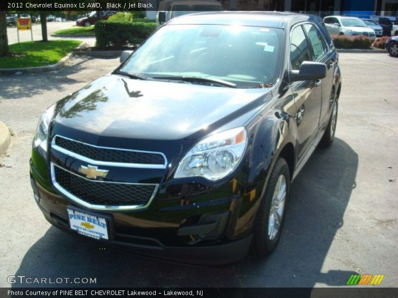 Black / Jet Black 2012 Chevrolet Equinox LS AWD