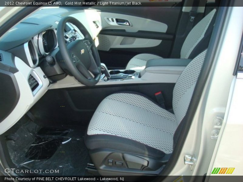 Gold Mist Metallic / Light Titanium/Jet Black 2012 Chevrolet Equinox LS AWD