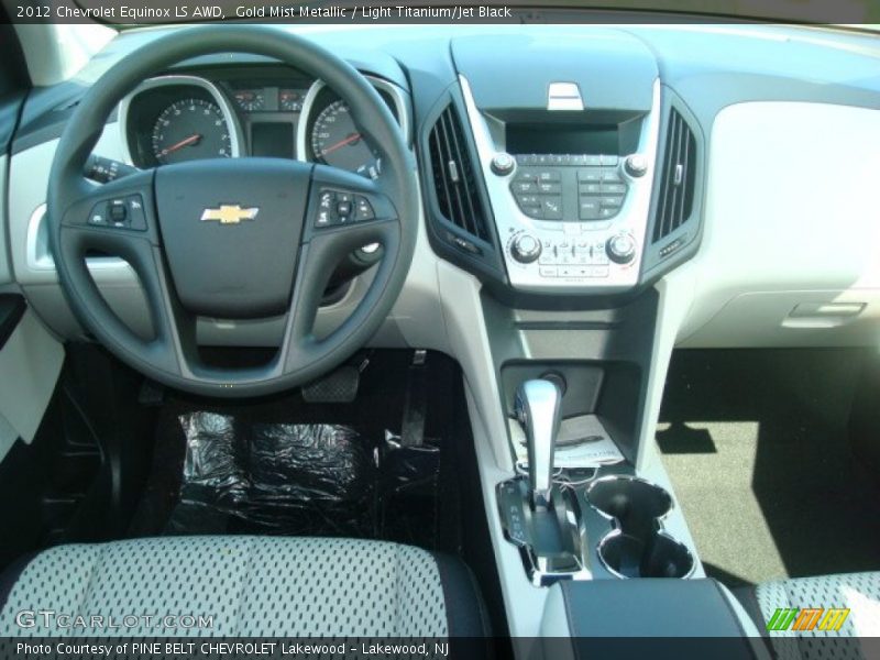 Gold Mist Metallic / Light Titanium/Jet Black 2012 Chevrolet Equinox LS AWD