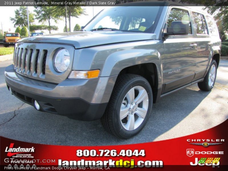 Mineral Gray Metallic / Dark Slate Gray 2011 Jeep Patriot Latitude