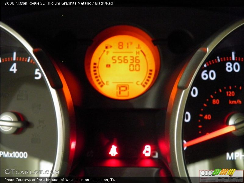 Iridium Graphite Metallic / Black/Red 2008 Nissan Rogue SL