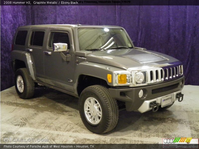 Graphite Metallic / Ebony Black 2008 Hummer H3