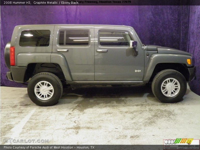 Graphite Metallic / Ebony Black 2008 Hummer H3