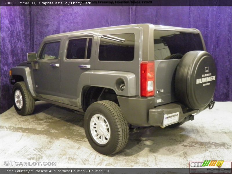 Graphite Metallic / Ebony Black 2008 Hummer H3