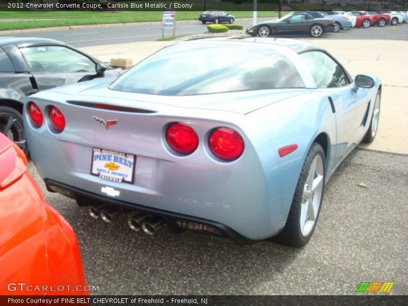 Carlisle Blue Metallic / Ebony 2012 Chevrolet Corvette Coupe