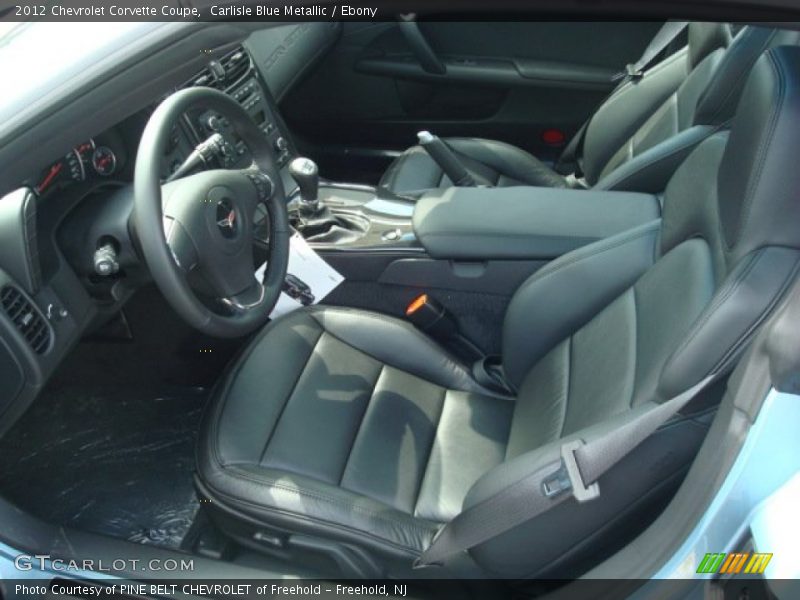  2012 Corvette Coupe Ebony Interior