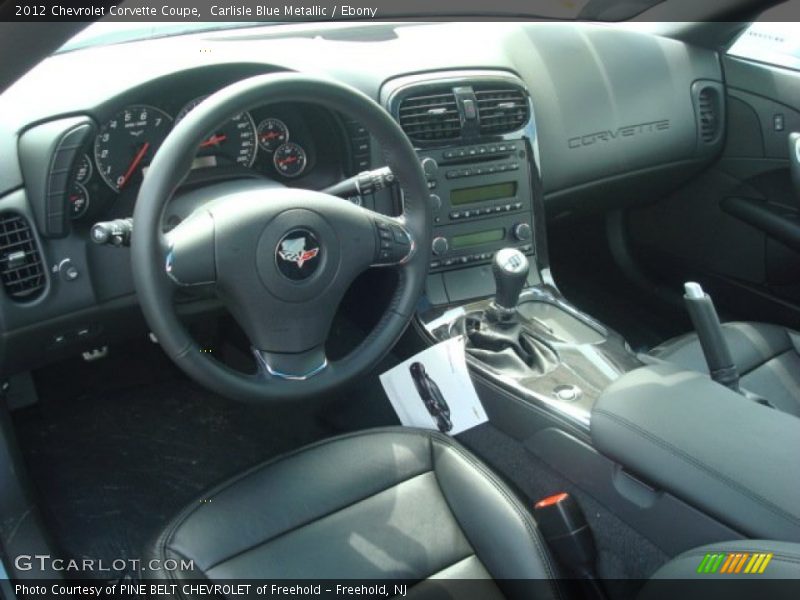 Ebony Interior - 2012 Corvette Coupe 