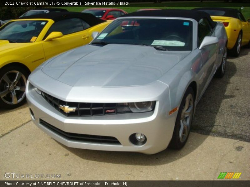 Silver Ice Metallic / Black 2012 Chevrolet Camaro LT/RS Convertible