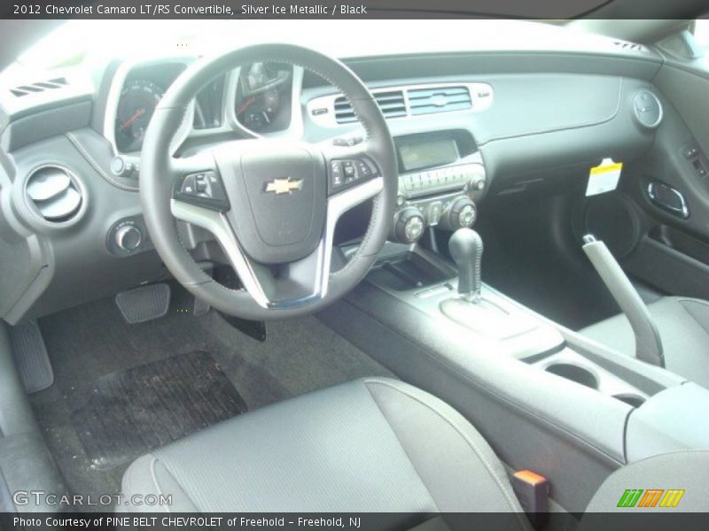 Silver Ice Metallic / Black 2012 Chevrolet Camaro LT/RS Convertible