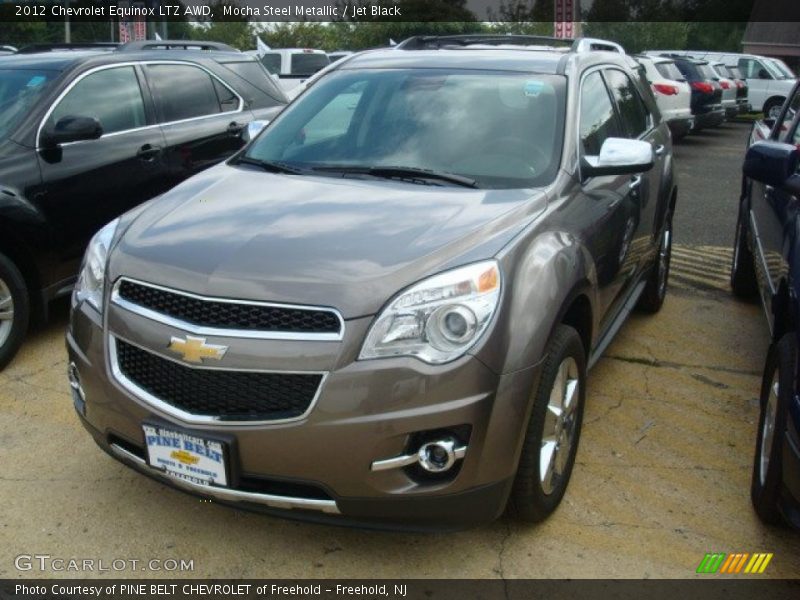 Mocha Steel Metallic / Jet Black 2012 Chevrolet Equinox LTZ AWD