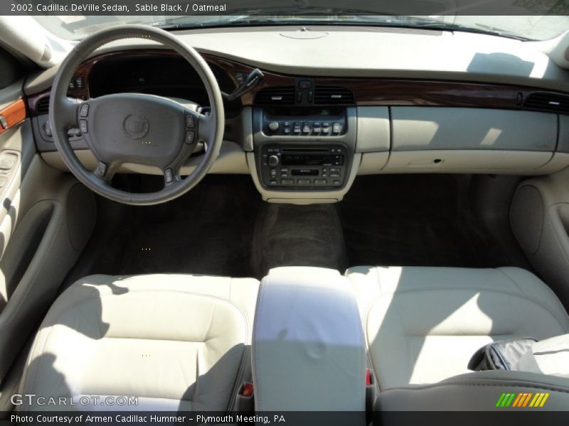 Sable Black / Oatmeal 2002 Cadillac DeVille Sedan