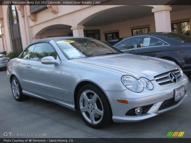 Iridium Silver Metallic / Ash 2009 Mercedes-Benz CLK 350 Cabriolet