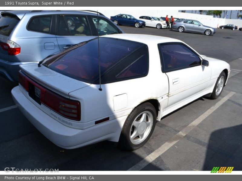 Super White / Red 1991 Toyota Supra