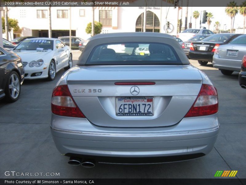 Iridium Silver Metallic / Ash 2009 Mercedes-Benz CLK 350 Cabriolet
