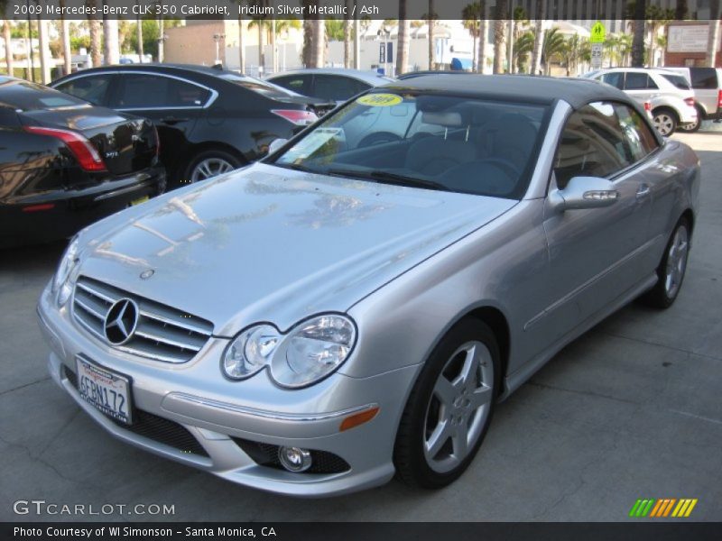 Iridium Silver Metallic / Ash 2009 Mercedes-Benz CLK 350 Cabriolet