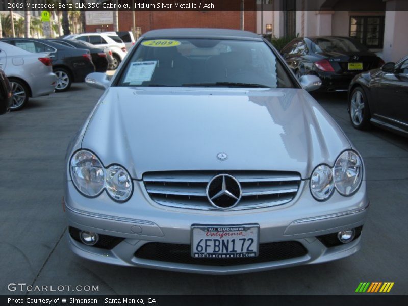 Iridium Silver Metallic / Ash 2009 Mercedes-Benz CLK 350 Cabriolet