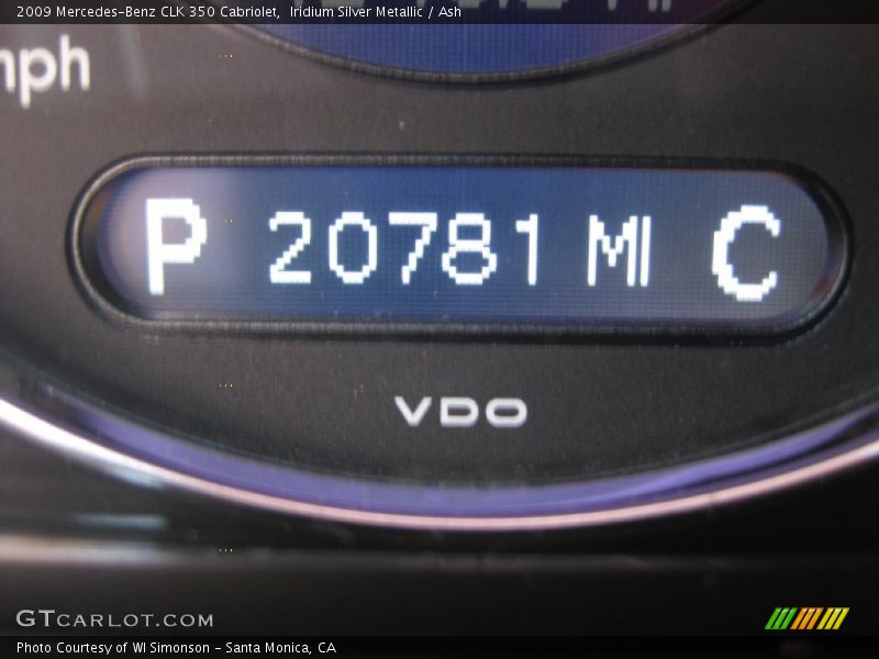 Iridium Silver Metallic / Ash 2009 Mercedes-Benz CLK 350 Cabriolet