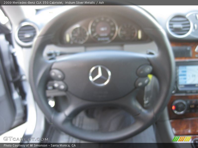 Iridium Silver Metallic / Ash 2009 Mercedes-Benz CLK 350 Cabriolet