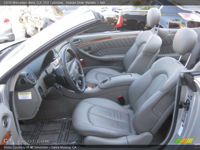 Iridium Silver Metallic / Ash 2009 Mercedes-Benz CLK 350 Cabriolet
