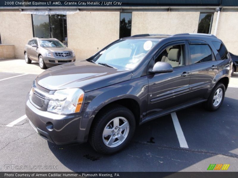 Granite Gray Metallic / Light Gray 2008 Chevrolet Equinox LT AWD