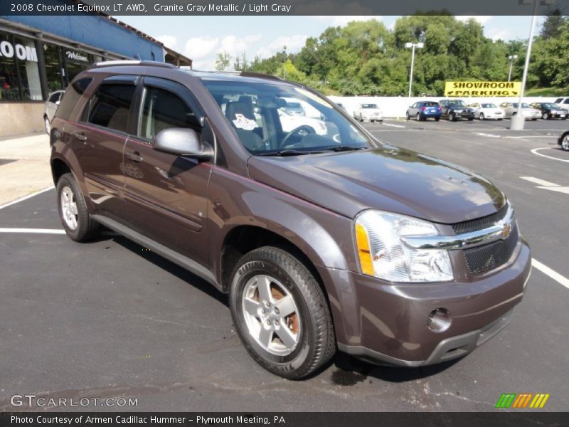 Granite Gray Metallic / Light Gray 2008 Chevrolet Equinox LT AWD