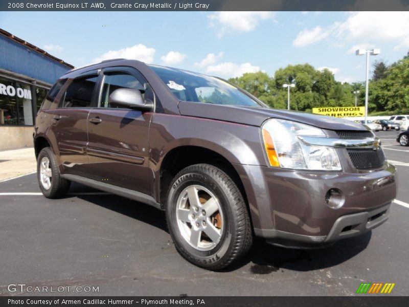 Granite Gray Metallic / Light Gray 2008 Chevrolet Equinox LT AWD