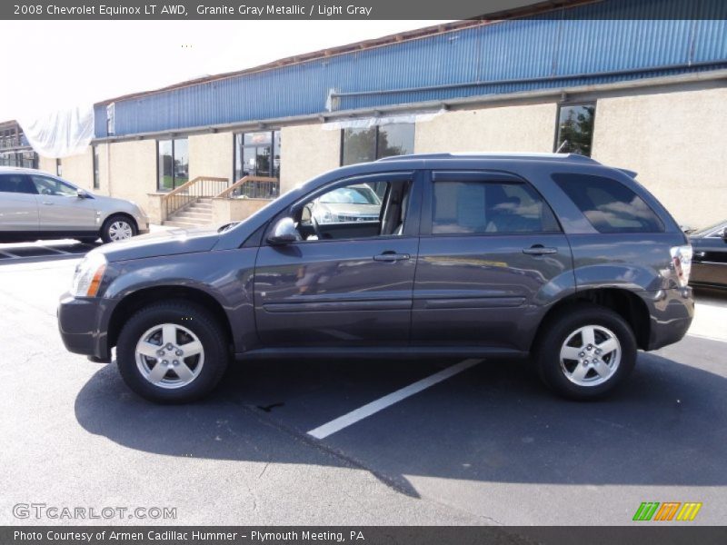 Granite Gray Metallic / Light Gray 2008 Chevrolet Equinox LT AWD