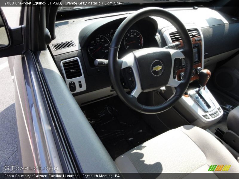 Granite Gray Metallic / Light Gray 2008 Chevrolet Equinox LT AWD