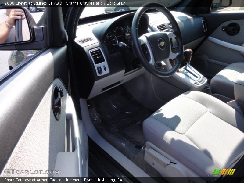 Granite Gray Metallic / Light Gray 2008 Chevrolet Equinox LT AWD