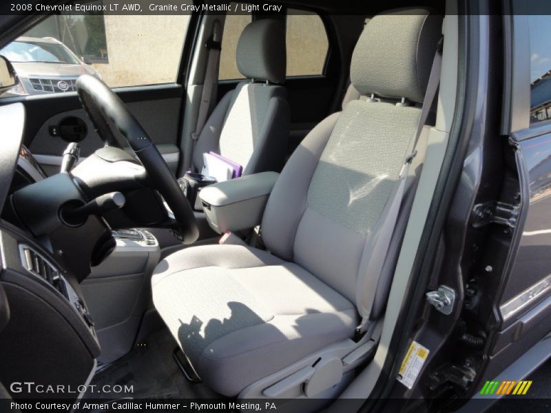 Granite Gray Metallic / Light Gray 2008 Chevrolet Equinox LT AWD