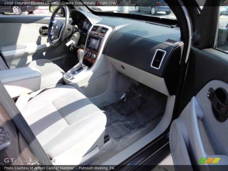 Granite Gray Metallic / Light Gray 2008 Chevrolet Equinox LT AWD