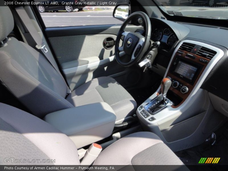 Granite Gray Metallic / Light Gray 2008 Chevrolet Equinox LT AWD