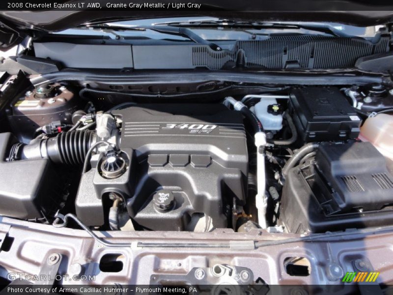 Granite Gray Metallic / Light Gray 2008 Chevrolet Equinox LT AWD