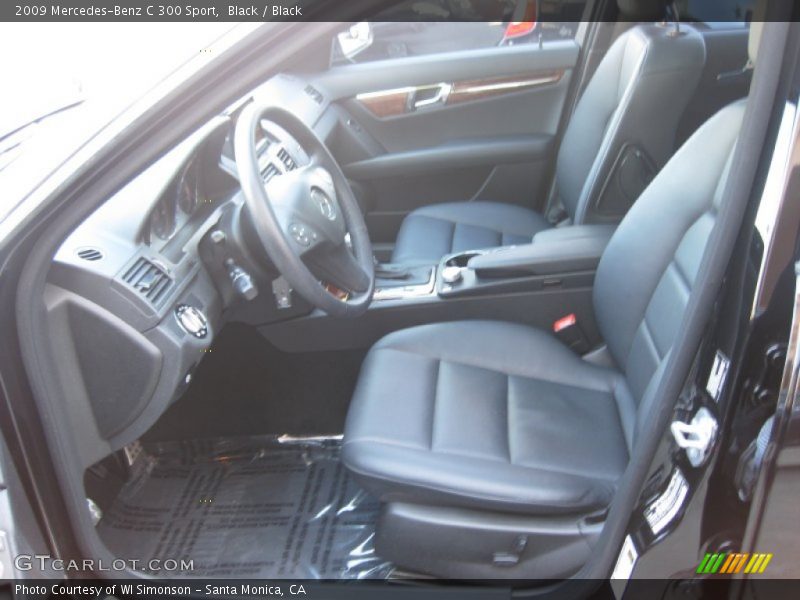 Black / Black 2009 Mercedes-Benz C 300 Sport