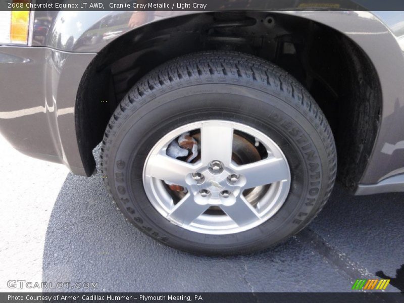 Granite Gray Metallic / Light Gray 2008 Chevrolet Equinox LT AWD