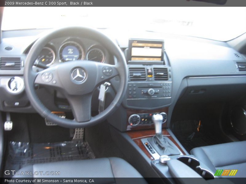 Black / Black 2009 Mercedes-Benz C 300 Sport
