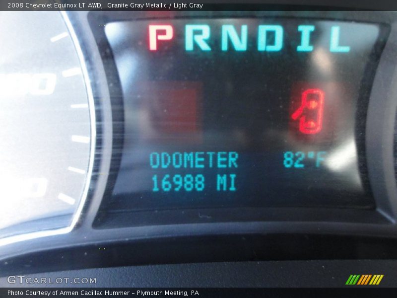 Granite Gray Metallic / Light Gray 2008 Chevrolet Equinox LT AWD