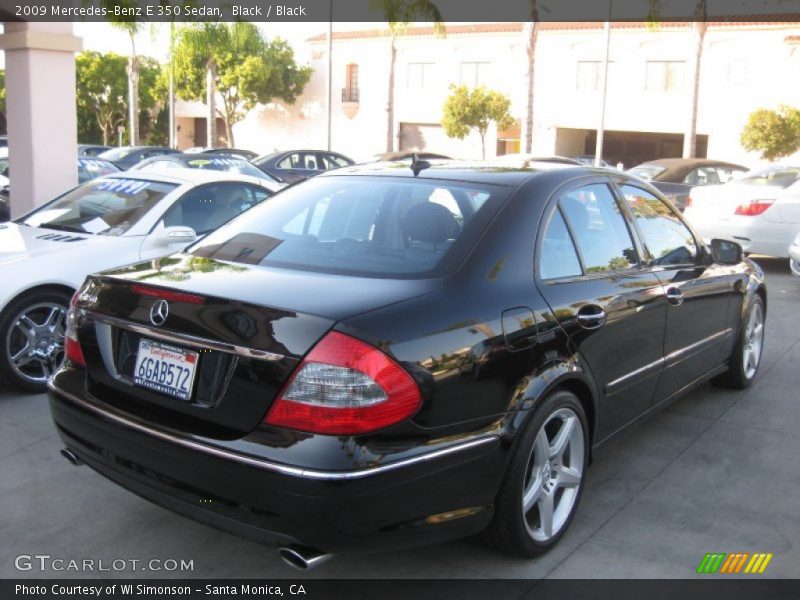 Black / Black 2009 Mercedes-Benz E 350 Sedan