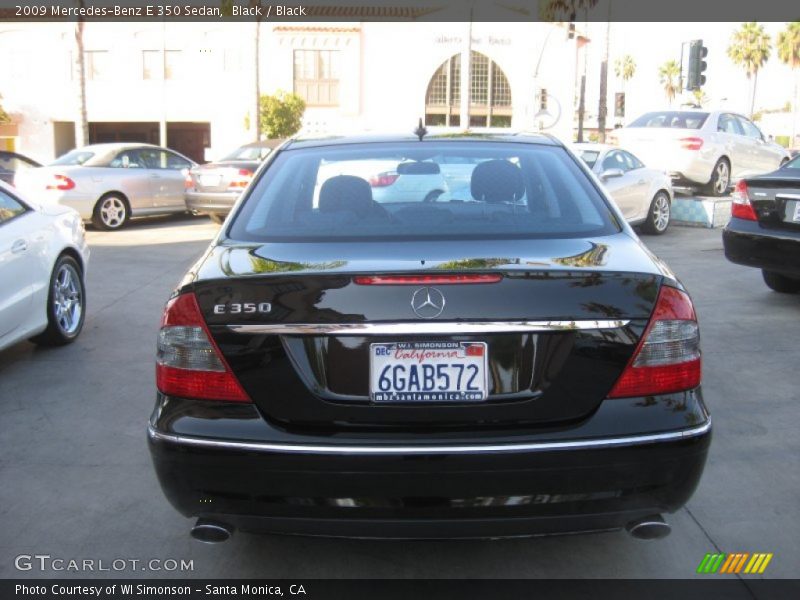 Black / Black 2009 Mercedes-Benz E 350 Sedan