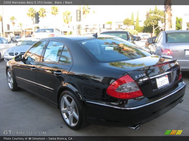 Black / Black 2009 Mercedes-Benz E 350 Sedan